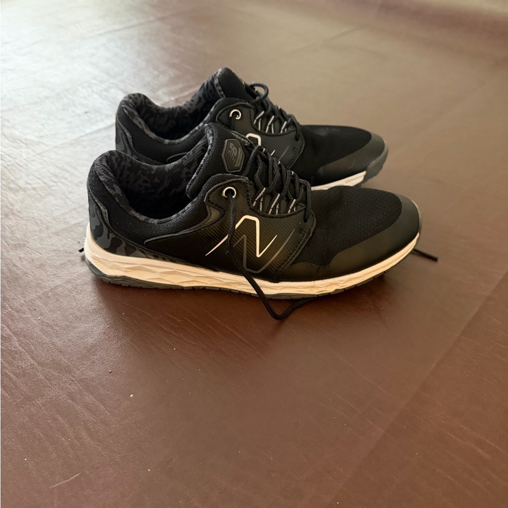 New Balance Black and White Golf Shoes
